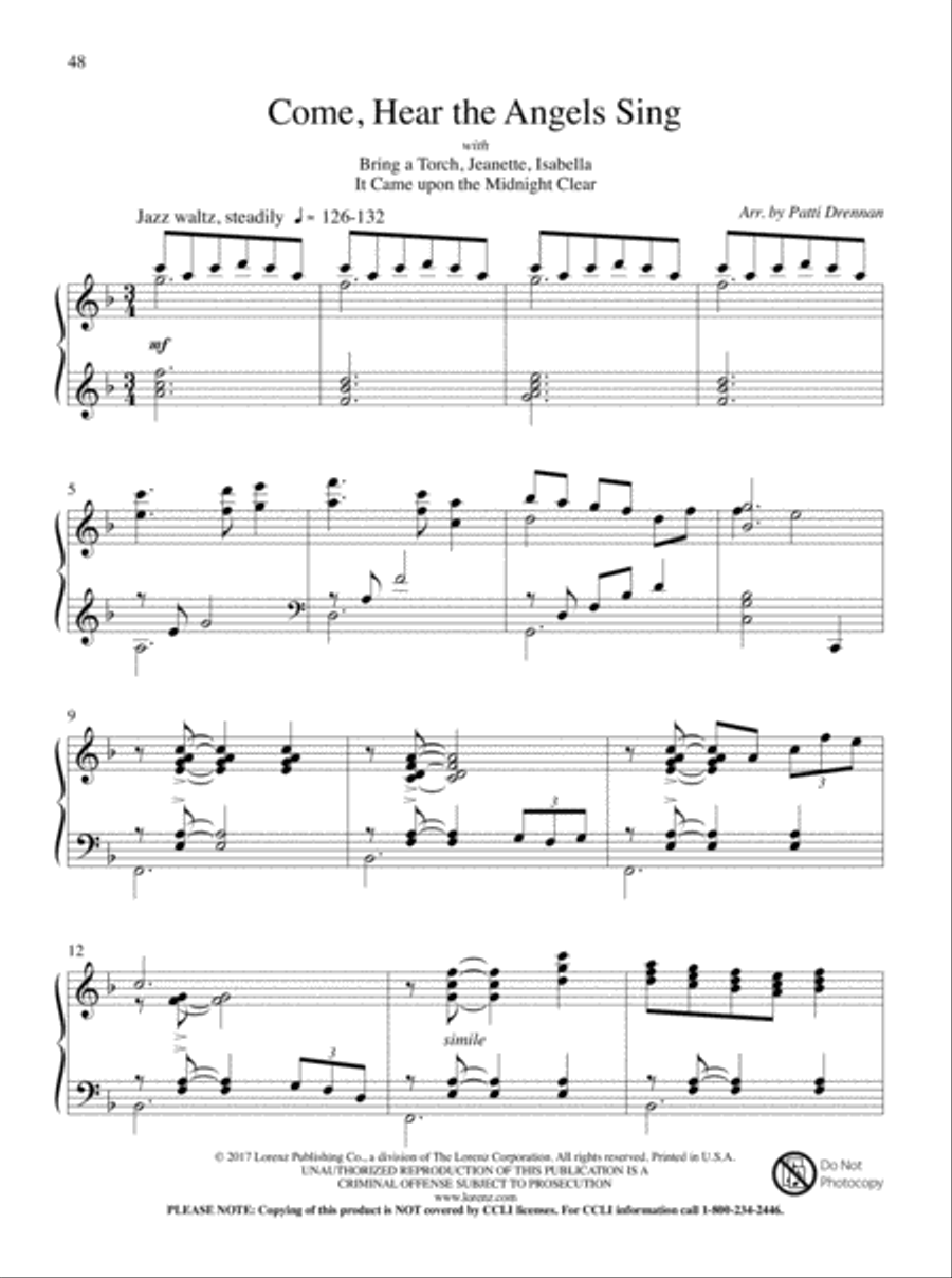 Now Proclaim Messiah's Birth Piano Solo scores gallery preview page 21