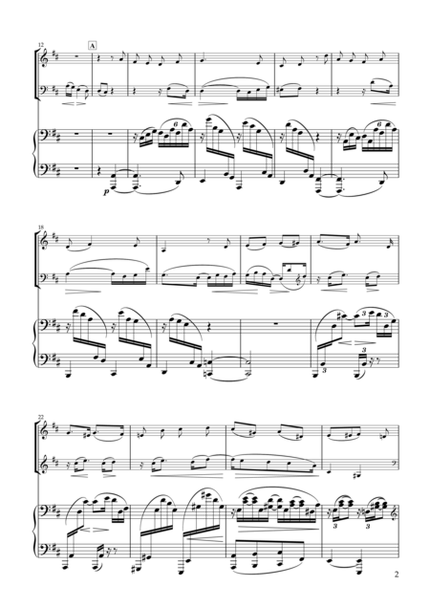 'Gestillte Sehnsucht' Zwei Gesänge, Op.91-1 for Violin, Violoncello & Piano image number null