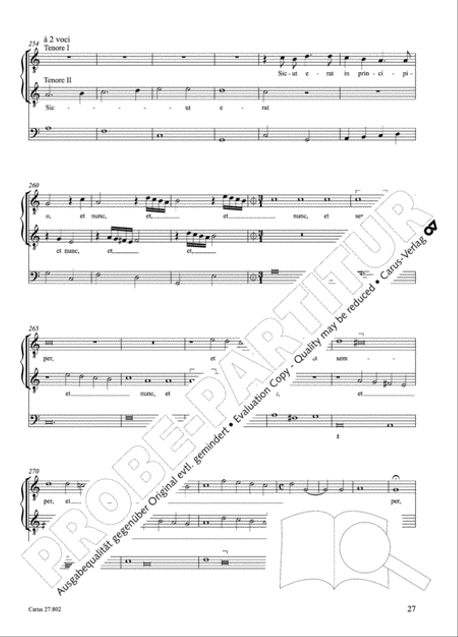 Salmi I (Selva morale e spirituale) Collection / Songbook scores gallery preview page 52