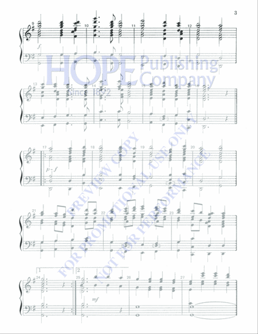 Praise Ye the Lord of Hosts 5-Octaves scores gallery preview page 3