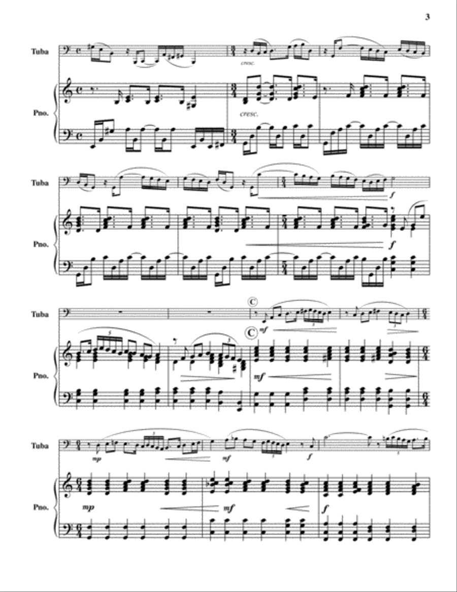 Three Romances for Susie Three Romances for Susie Tuba scores gallery preview page 3