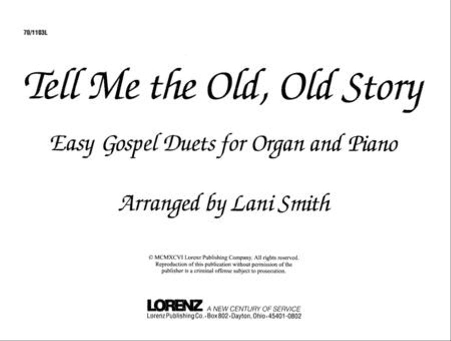 Tell Me the Old, Old Story Organ scores gallery preview page 2