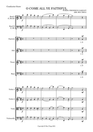 O Come All Ye Faithful – SATB, String 4tet and opt. flexible woodwind – Score and parts