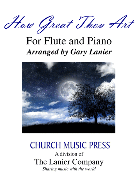 HOW GREAT THOU ART (For Flute and Piano with Score\Part) image number null