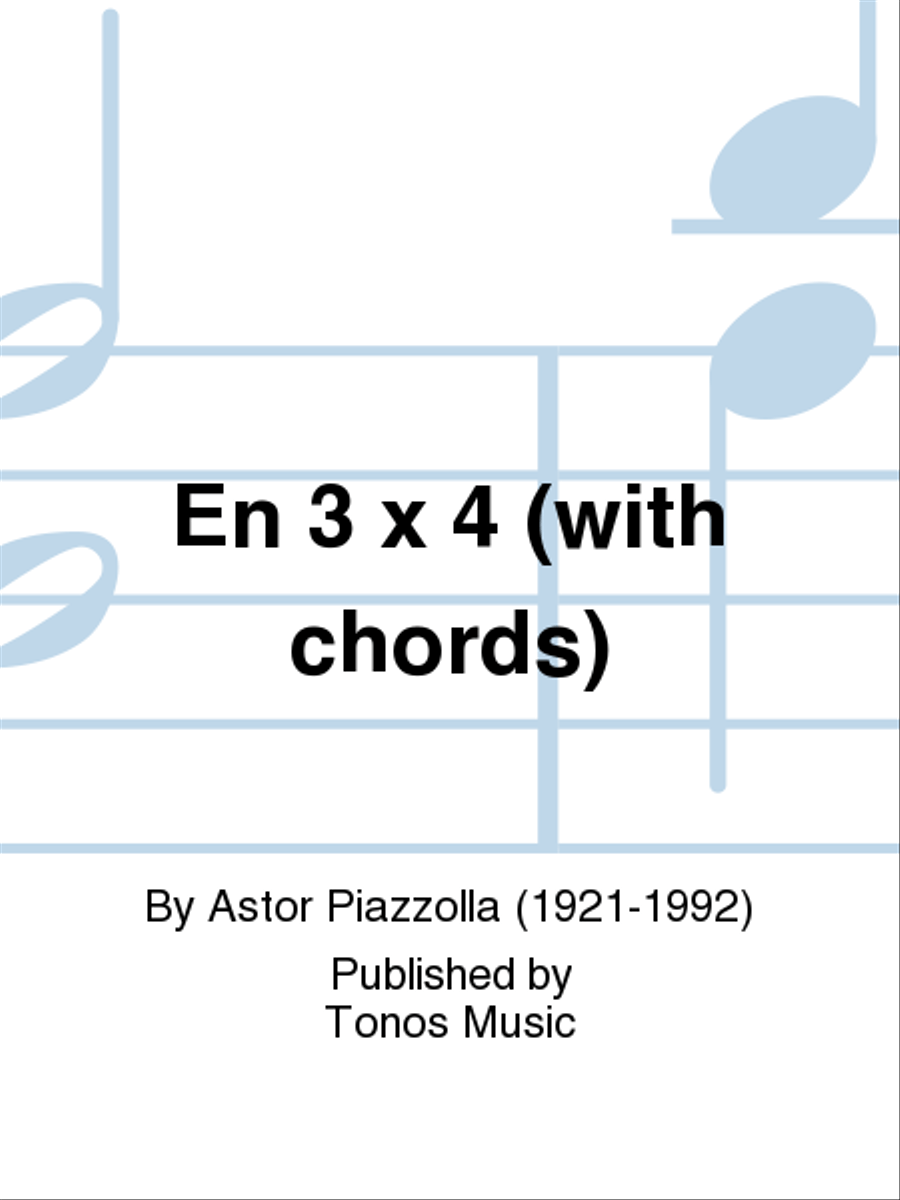 En 3 x 4 (with chords) School and Community scores gallery preview page 1