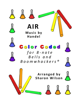 Book cover for Air for 8-note Bells and Boomwhackers® (with Color Coded Notes)