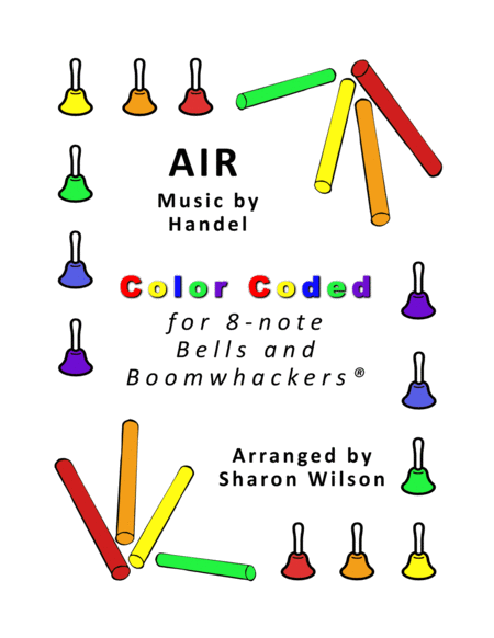 Air for 8-note Bells and Boomwhackers® (with Color Coded Notes) image number null