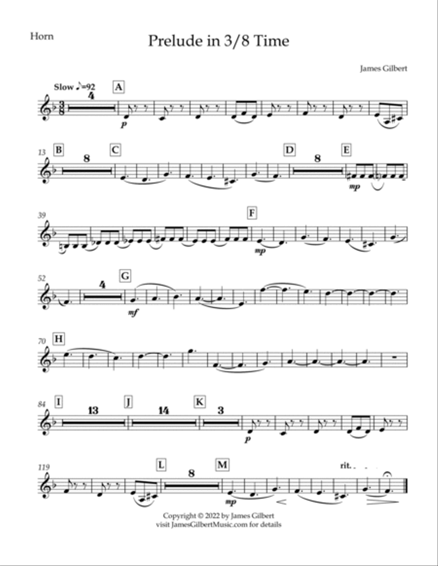 Prelude In 3/8 time Full Orchestra scores gallery preview page 3