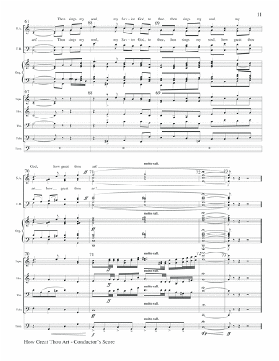 How Great Thou Art Choir scores gallery preview page 11