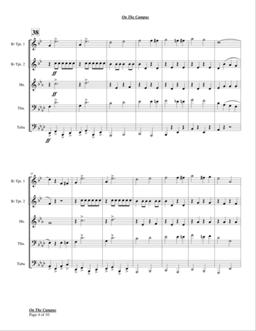 On The Campus On The Campus Chamber Music scores gallery preview page 6