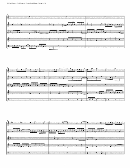 Fugue 17 from Well-Tempered Clavier, Book 2 (Woodwind Quintet) image number null