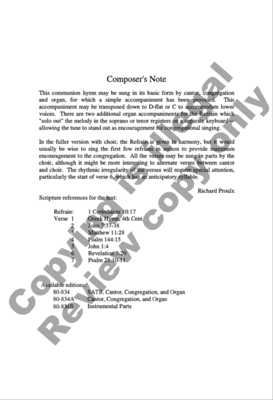 Though We Are Many, In Christ We Are One 4-Part scores gallery preview page 2