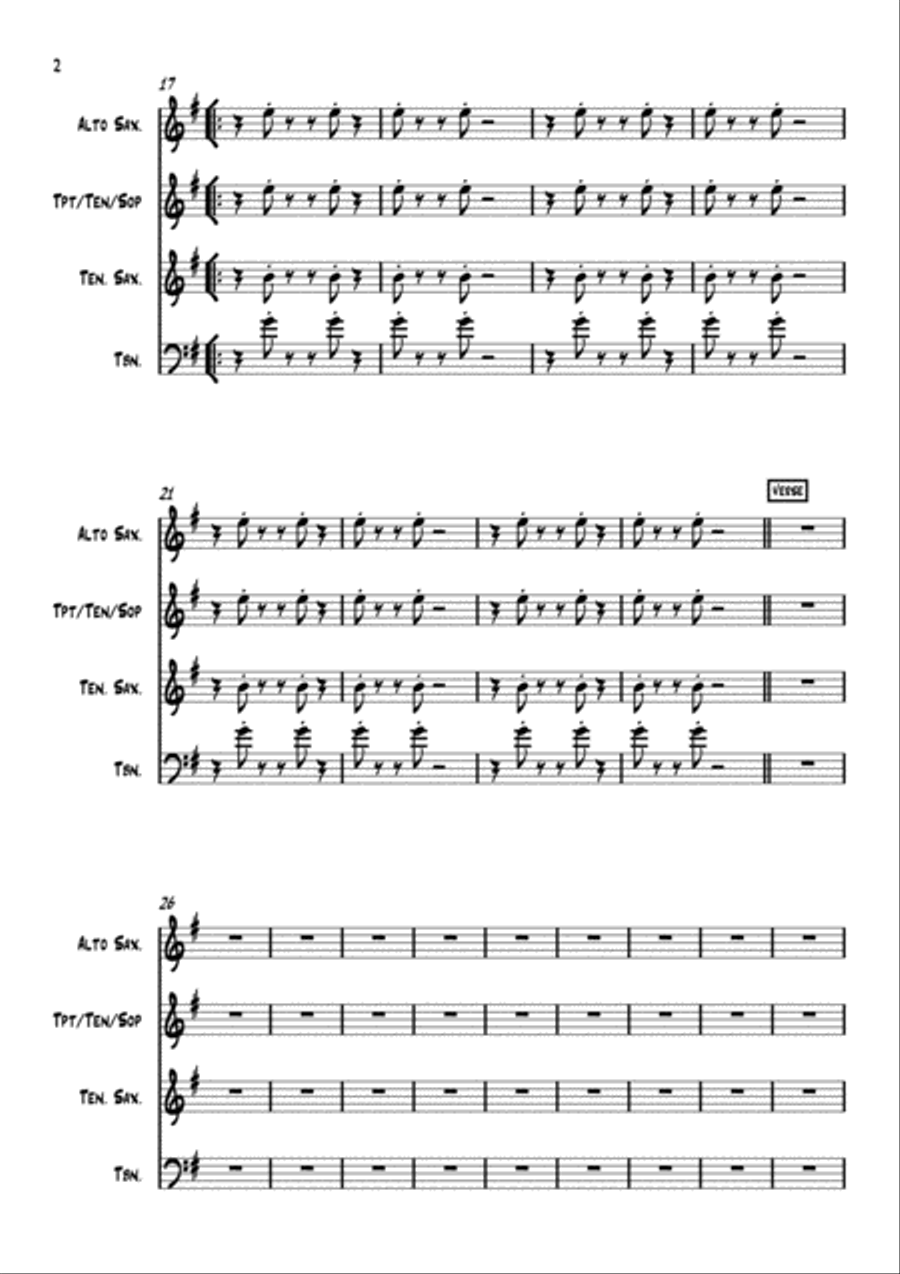 Lonely Boy Small Ensemble scores gallery preview page 3