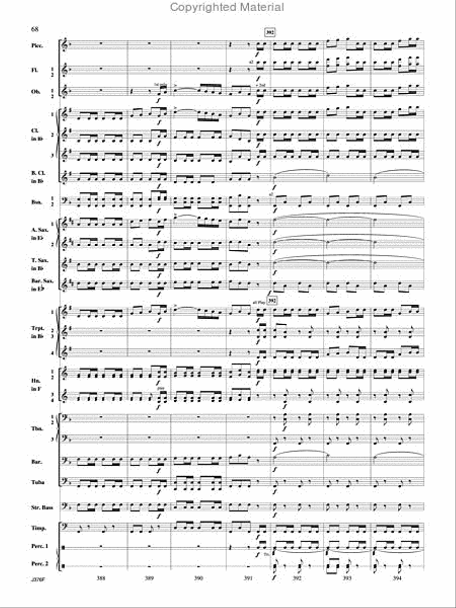 William Tell Overture Concert Band scores gallery preview page 69