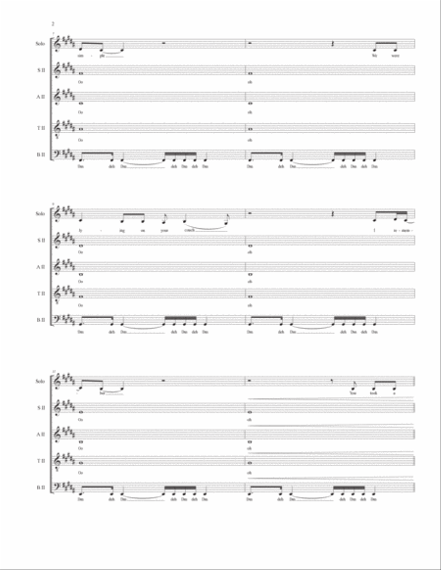Out Of The Woods 4-Part scores gallery preview page 3