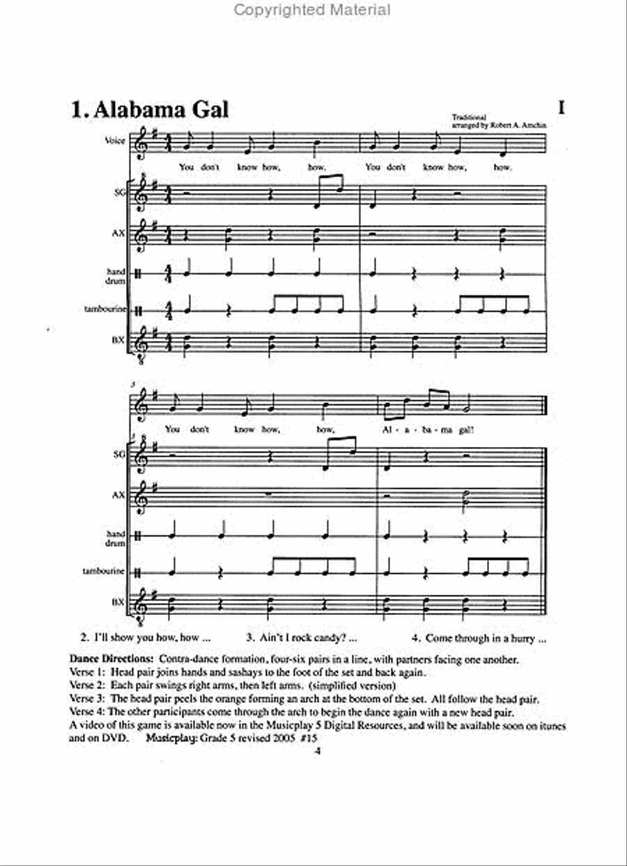 The Orff Source Collection / Songbook scores gallery preview page 2