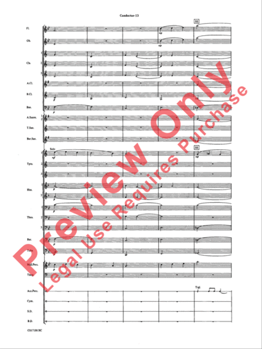 Mancini Magic Concert Band scores gallery preview page 16
