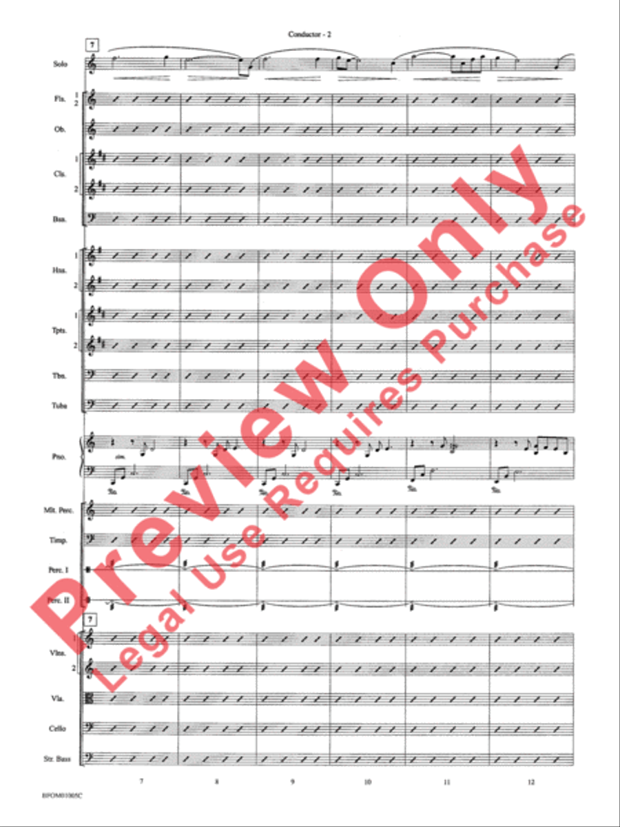 In a Gentle Rain (Movement II from the Willson Suite) Full Orchestra scores gallery preview page 5