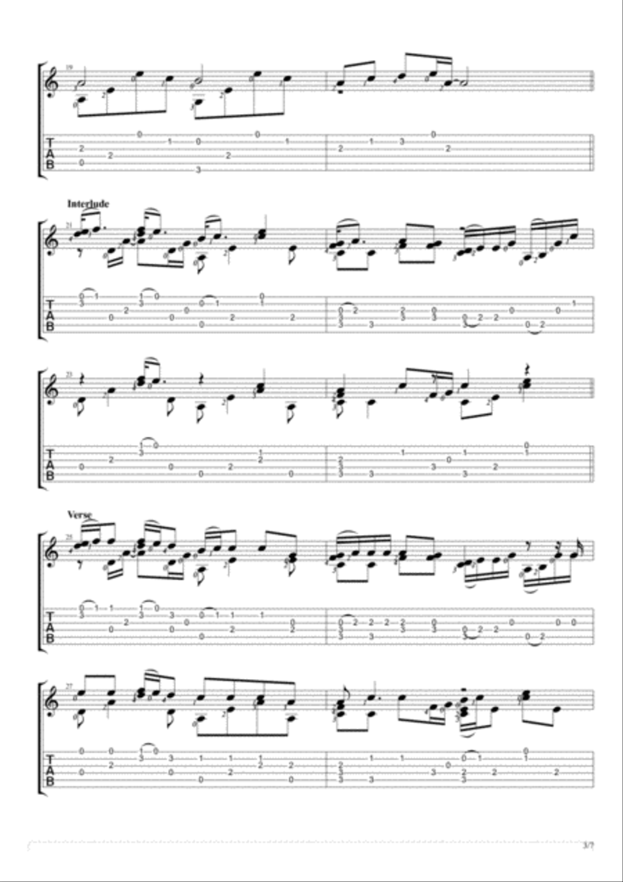 Safe And Sound Electric Guitar scores gallery preview page 3