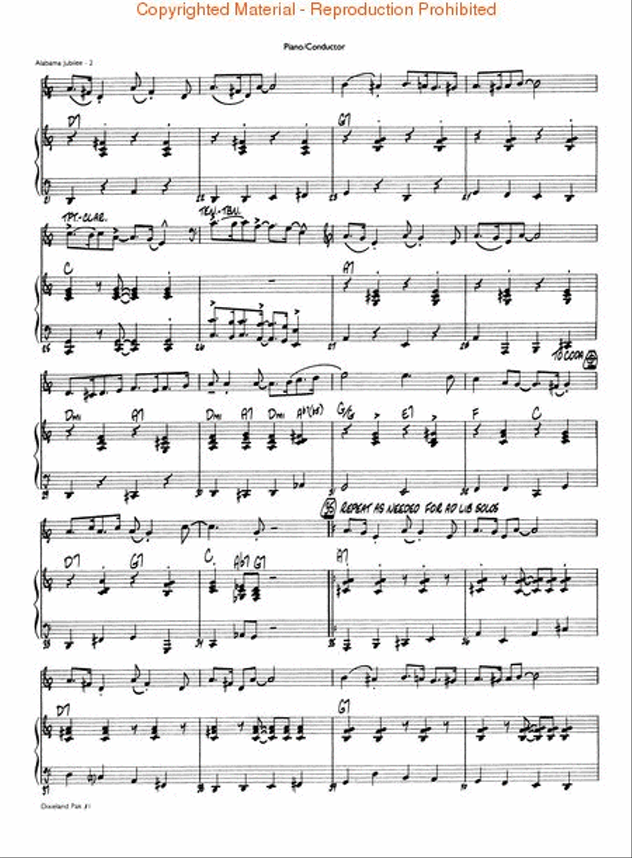Dixieland Combo Pak 1 Jazz Ensemble scores gallery preview page 3