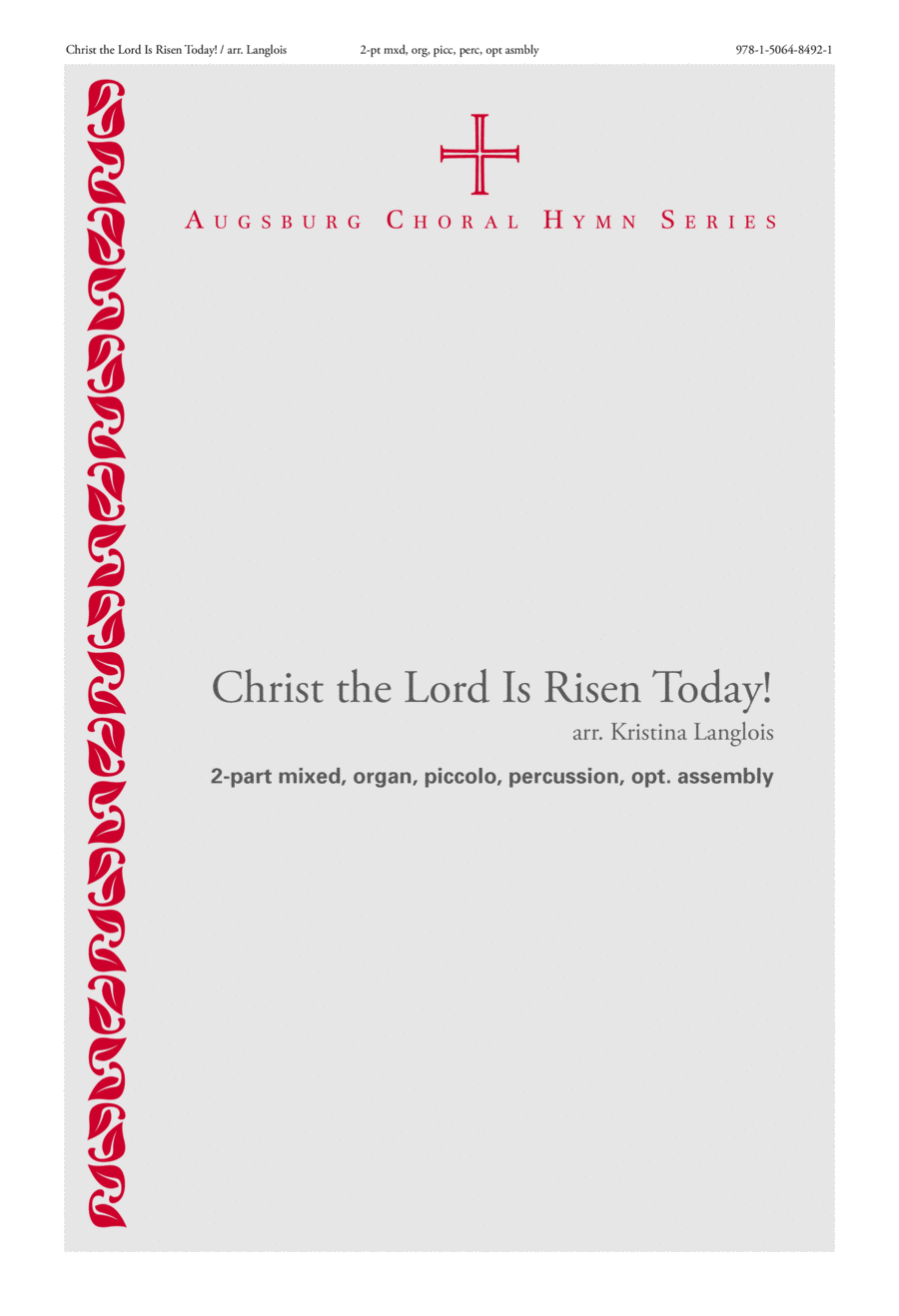 Christ the Lord Is Risen Today! 2-Part scores gallery preview page 1