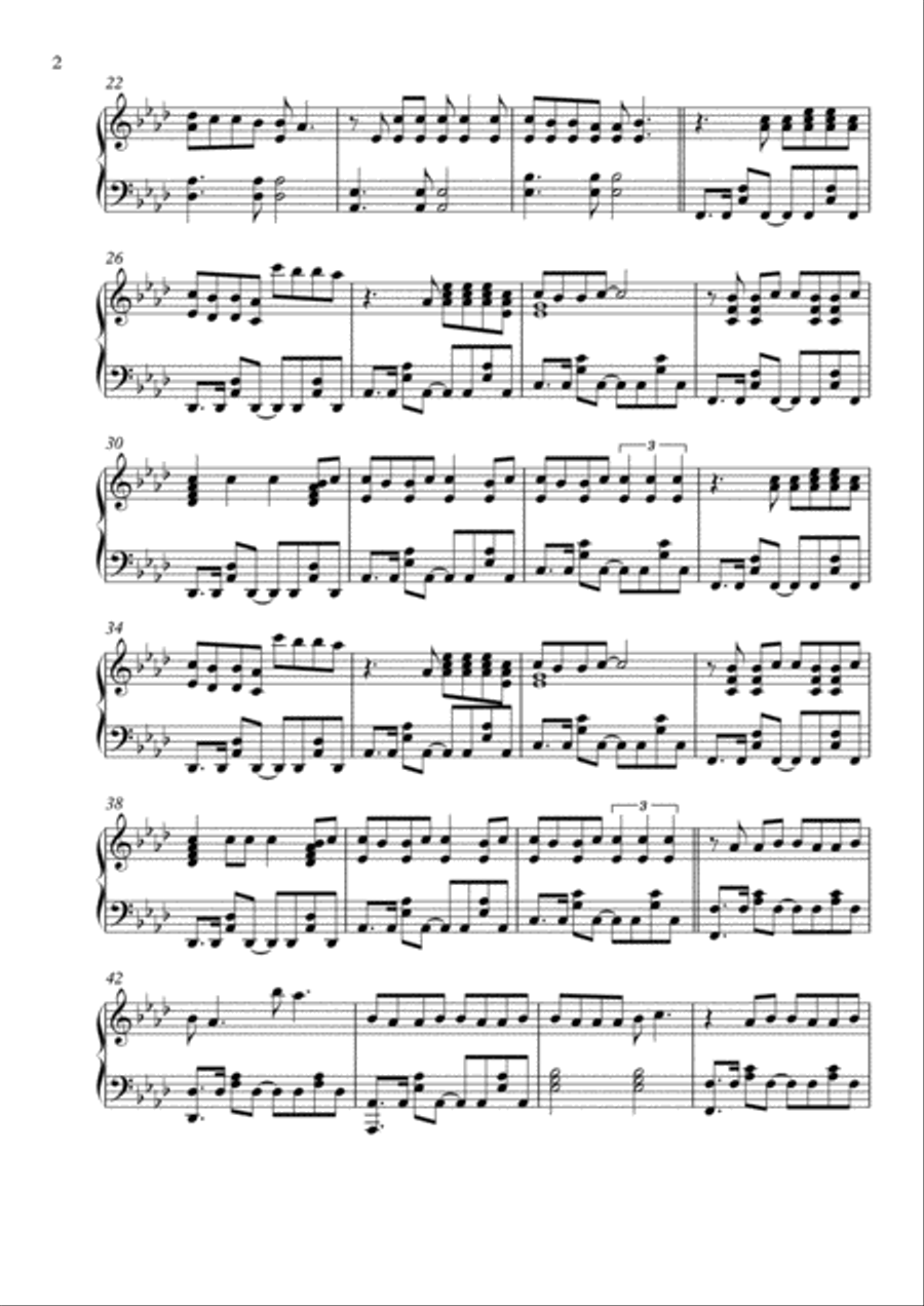 Geiles Leben Piano Solo scores gallery preview page 2