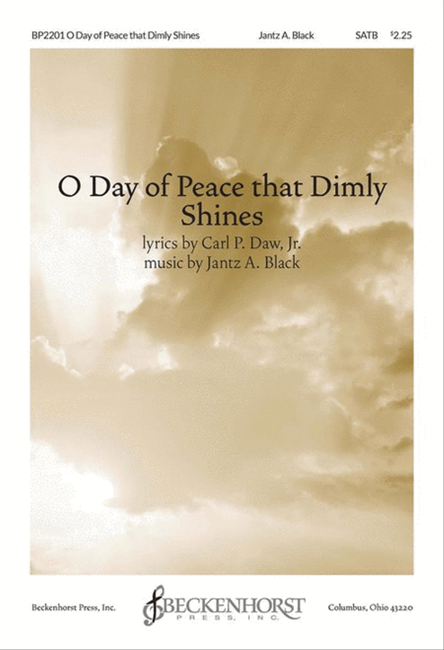 O Day of Peace That Dimly Shines 4-Part scores gallery preview page 1