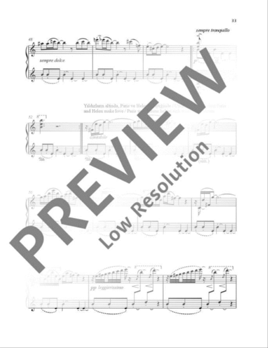 Troya Piano Solo scores gallery preview page 5