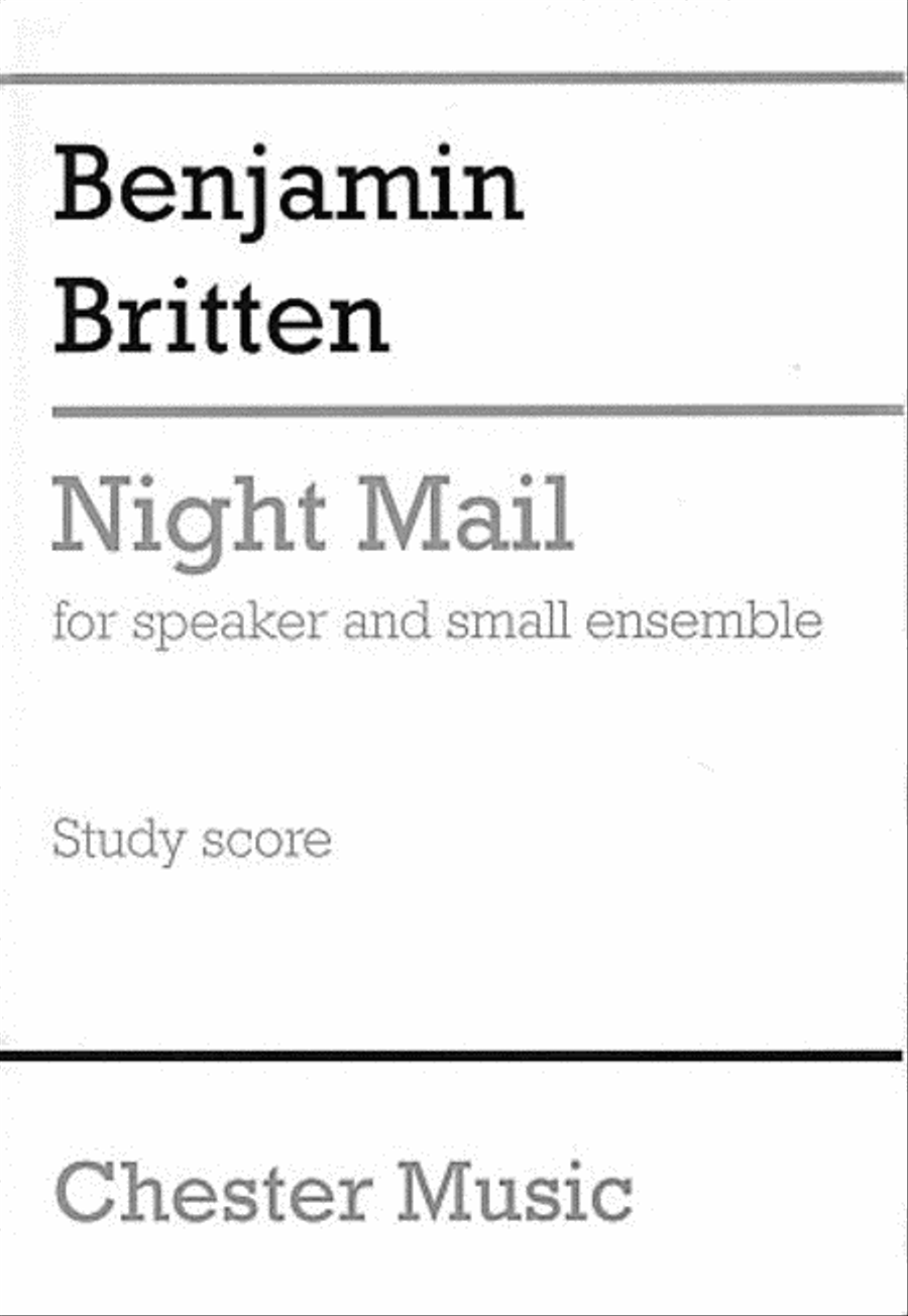 Night Mail Study Score scores gallery preview page 1
