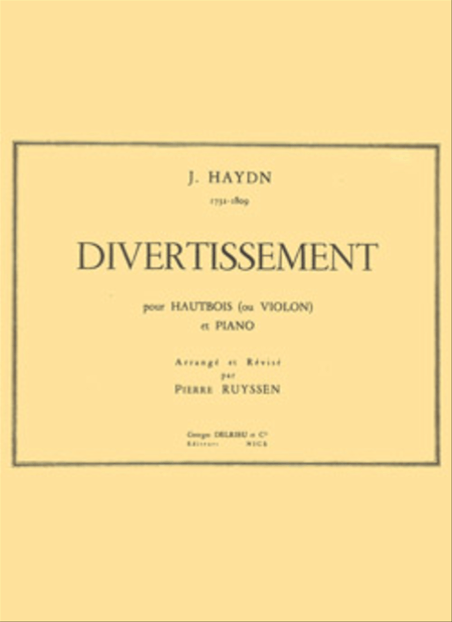 Divertissement Divertissement Violin scores gallery preview page 1