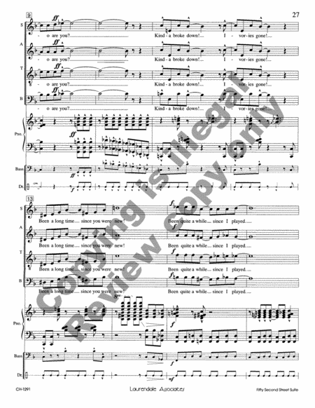 Fifty-Second Street Suite (Choral Score)