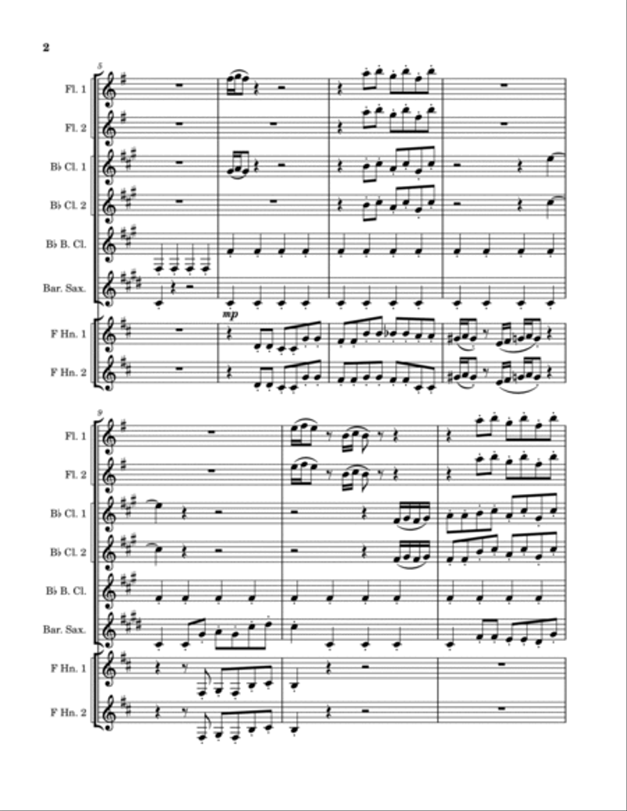 Eleanor Rigby Woodwind Ensemble scores gallery preview page 2