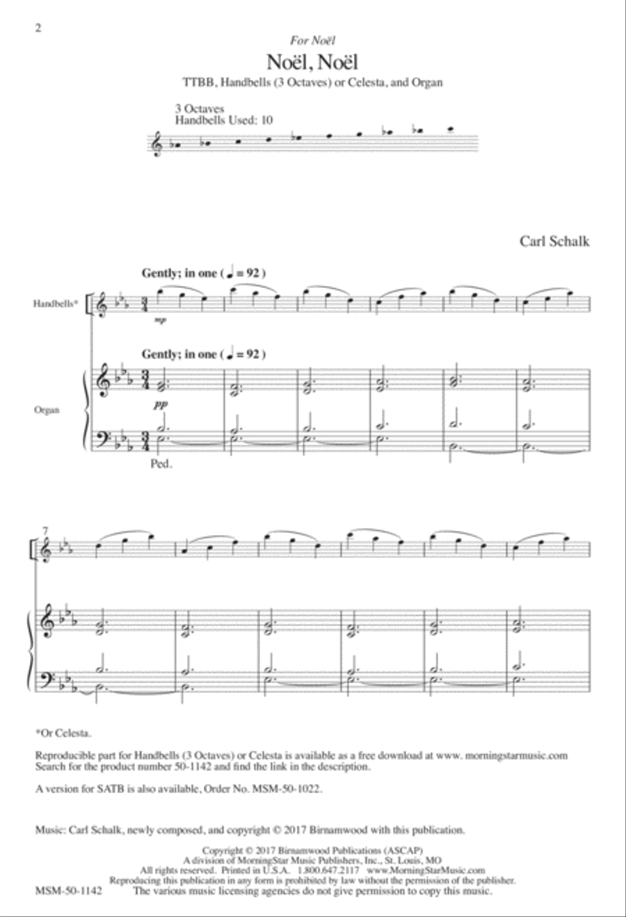 Noël, Noël TTBB scores gallery preview page 2