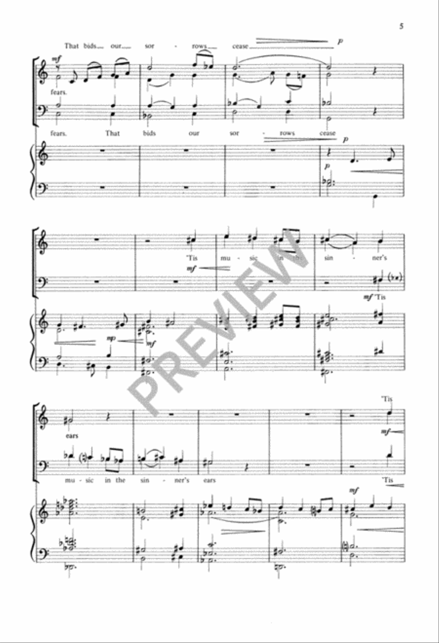 O for a Thousand Tongues to SIng 4-Part scores gallery preview page 6