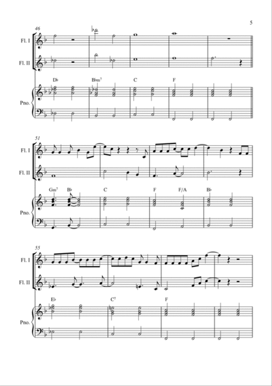 Goodbye Yellow Brick Road Flute Duet scores gallery preview page 5