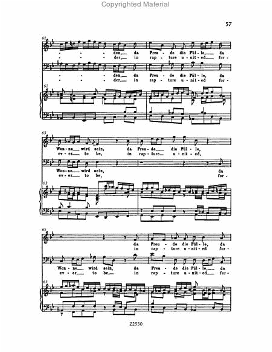 Wachet auf, ruft uns die Stimme, BWV 140 Choir scores gallery preview page 57