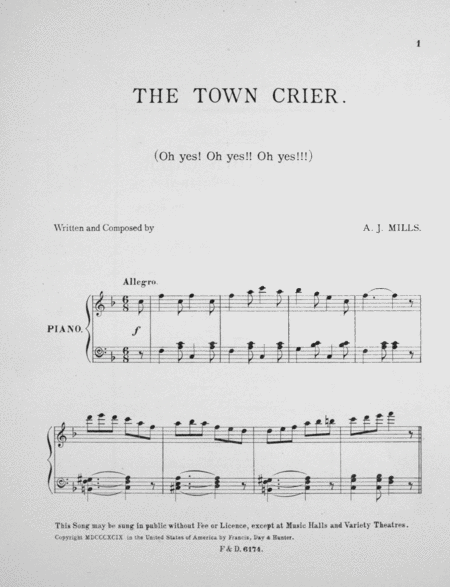 The Town Crier (Oh Yes! Oh Yes!! Oh Yes!!!)