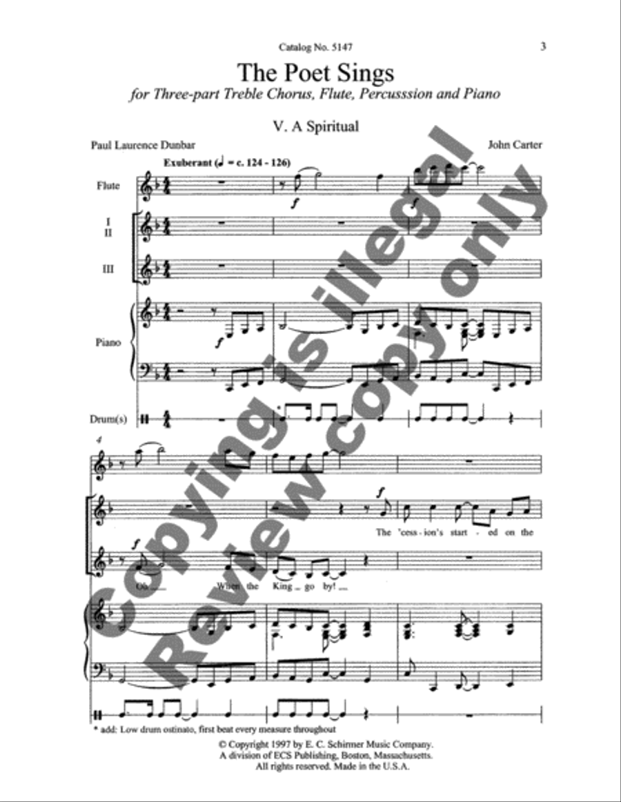 <br>Sheet music extract