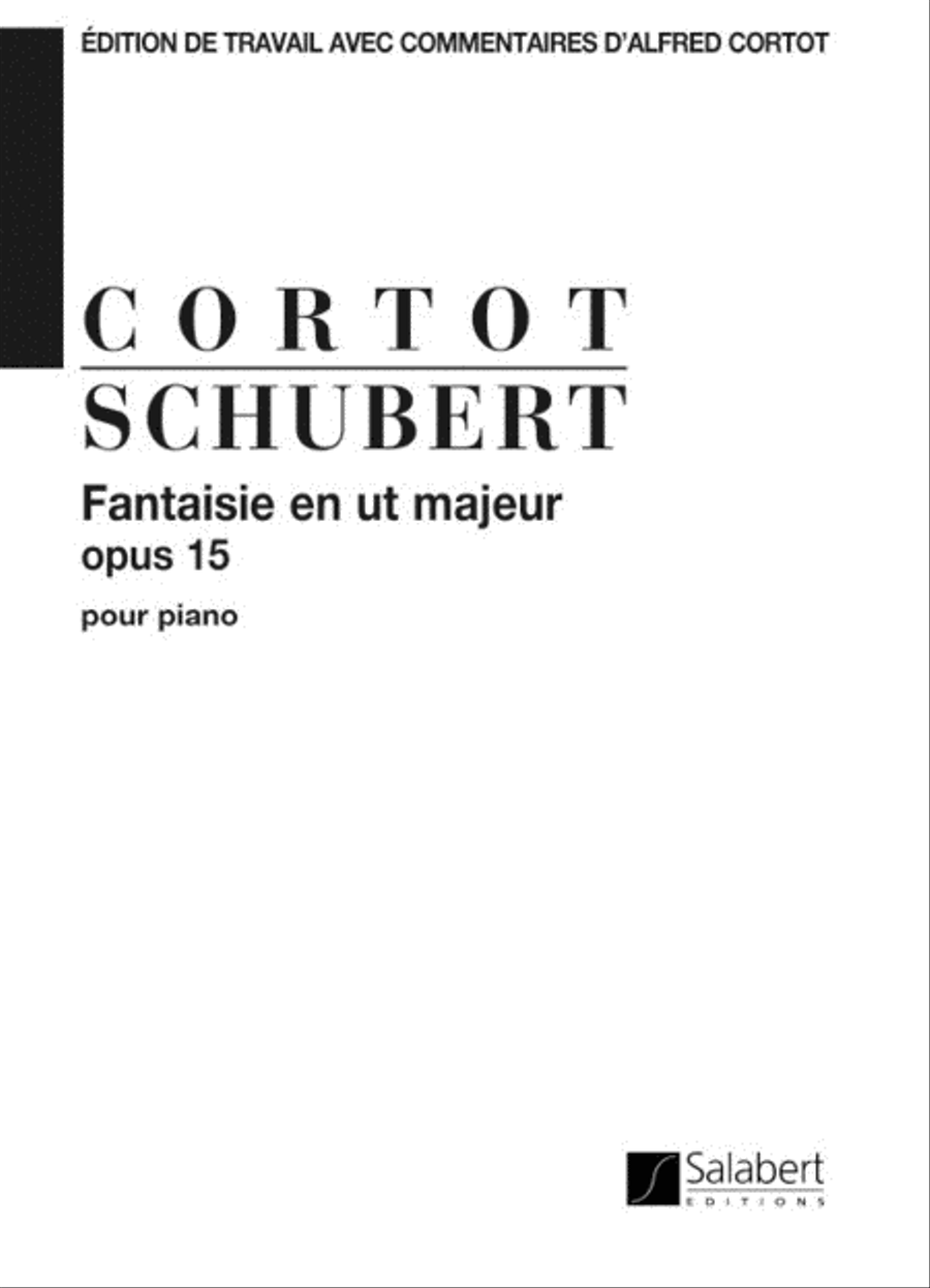 Fantaisie En Ut Majeur Op.15 (Cortot) Piano Piano Solo scores gallery preview page 1