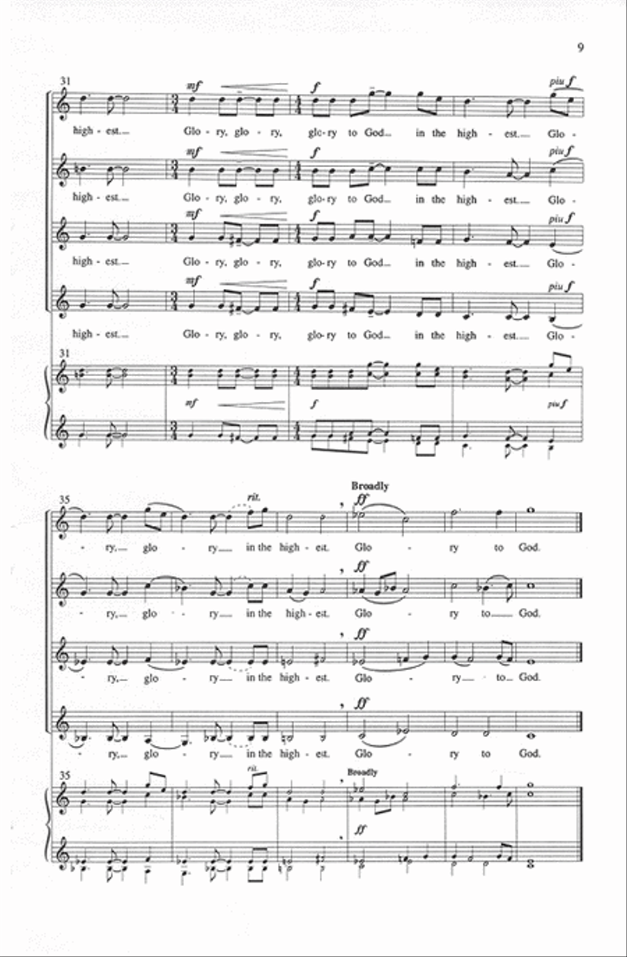 Passages from the Mass SSAA scores gallery preview page 8