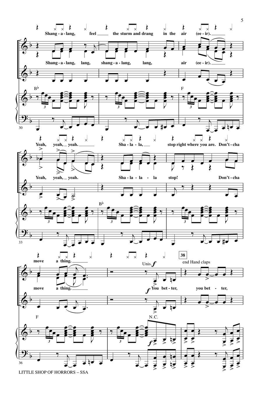Little Shop Of Horrors (from Little Shop of Horrors) (arr. Mark Brymer) SSA scores gallery preview page 4