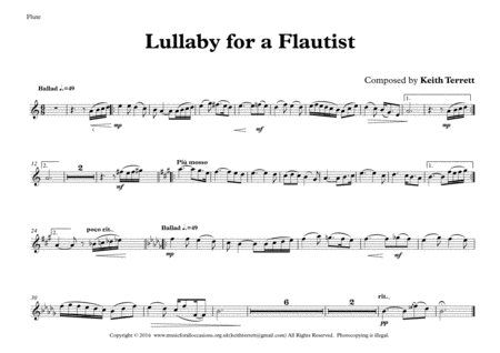 Lullaby for Flute, Piano & Double Bass image number null