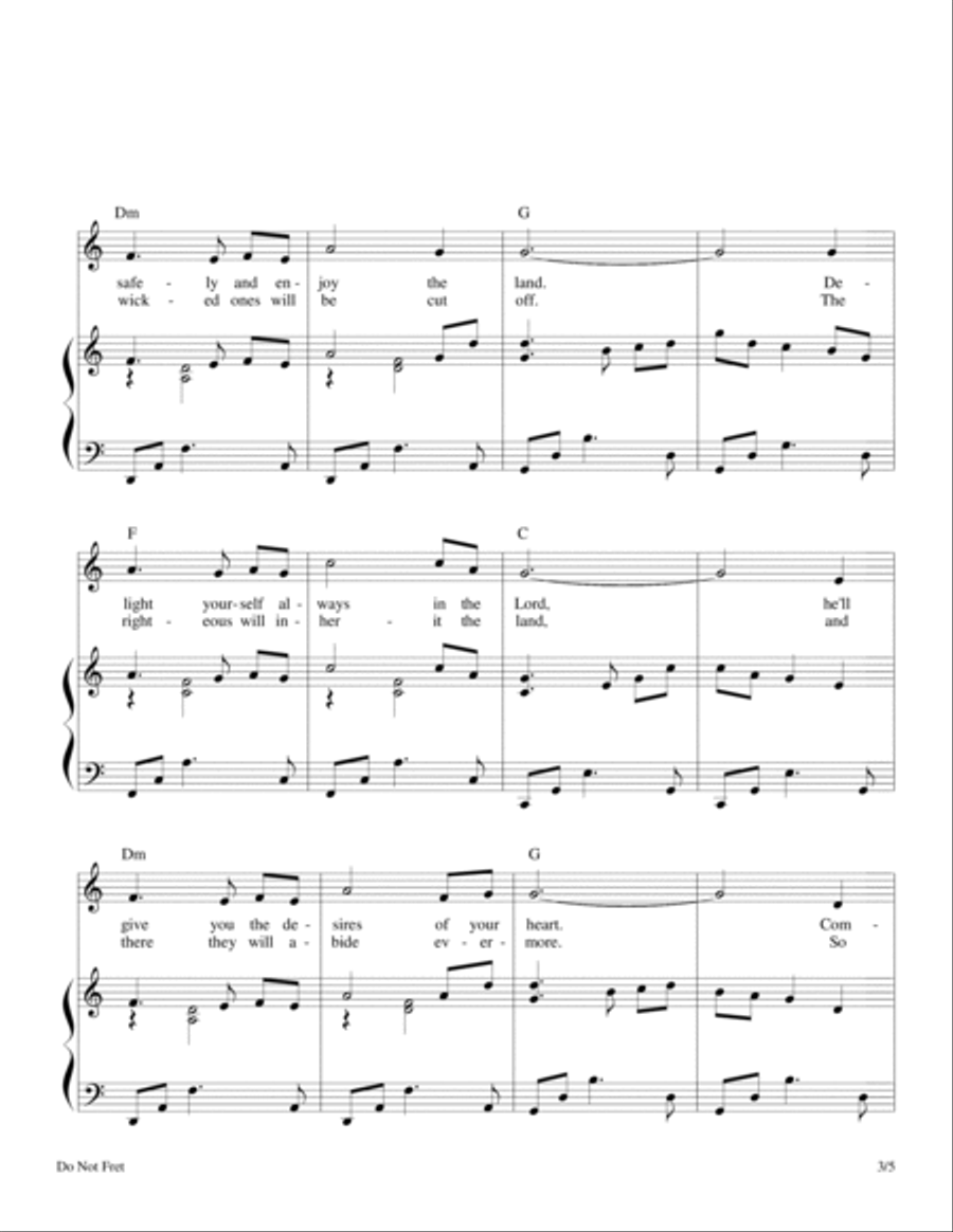 Do Not Fret (Psalm 37) image number null