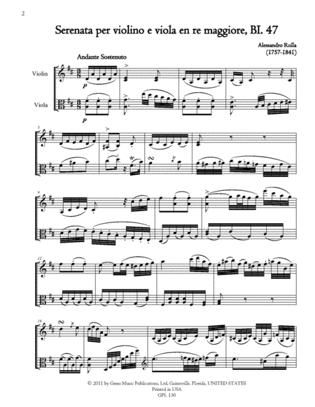 78 Violin-Viola Duets, BI. 33-110 Volume 5 (BI. 47-50)
