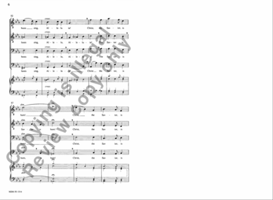Silent Night TTBB scores gallery preview page 6
