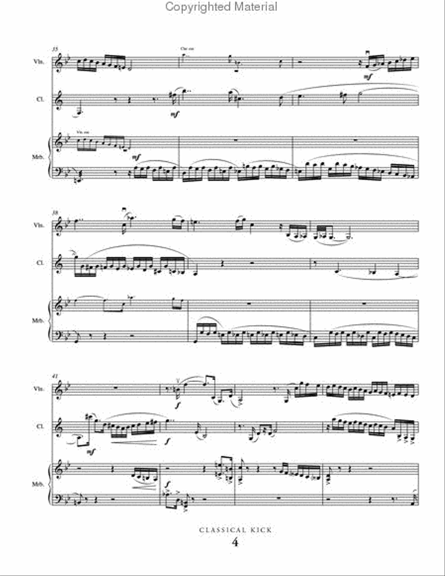 Classical Kick B-Flat Clarinet scores gallery preview page 5
