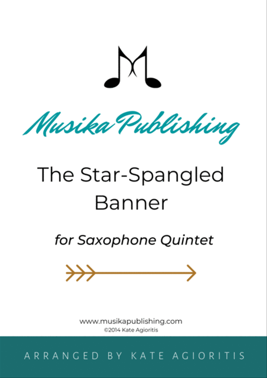 The Star-Spangled Banner - for Saxophone Quintet Saxophone Quintet scores gallery preview page 4