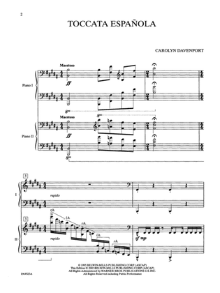 Book cover for Toccata Española - Piano Duo (2 Pianos, 4 Hands)