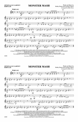 Monster Mash: Optional Bb Clarinet/Horn in Bb