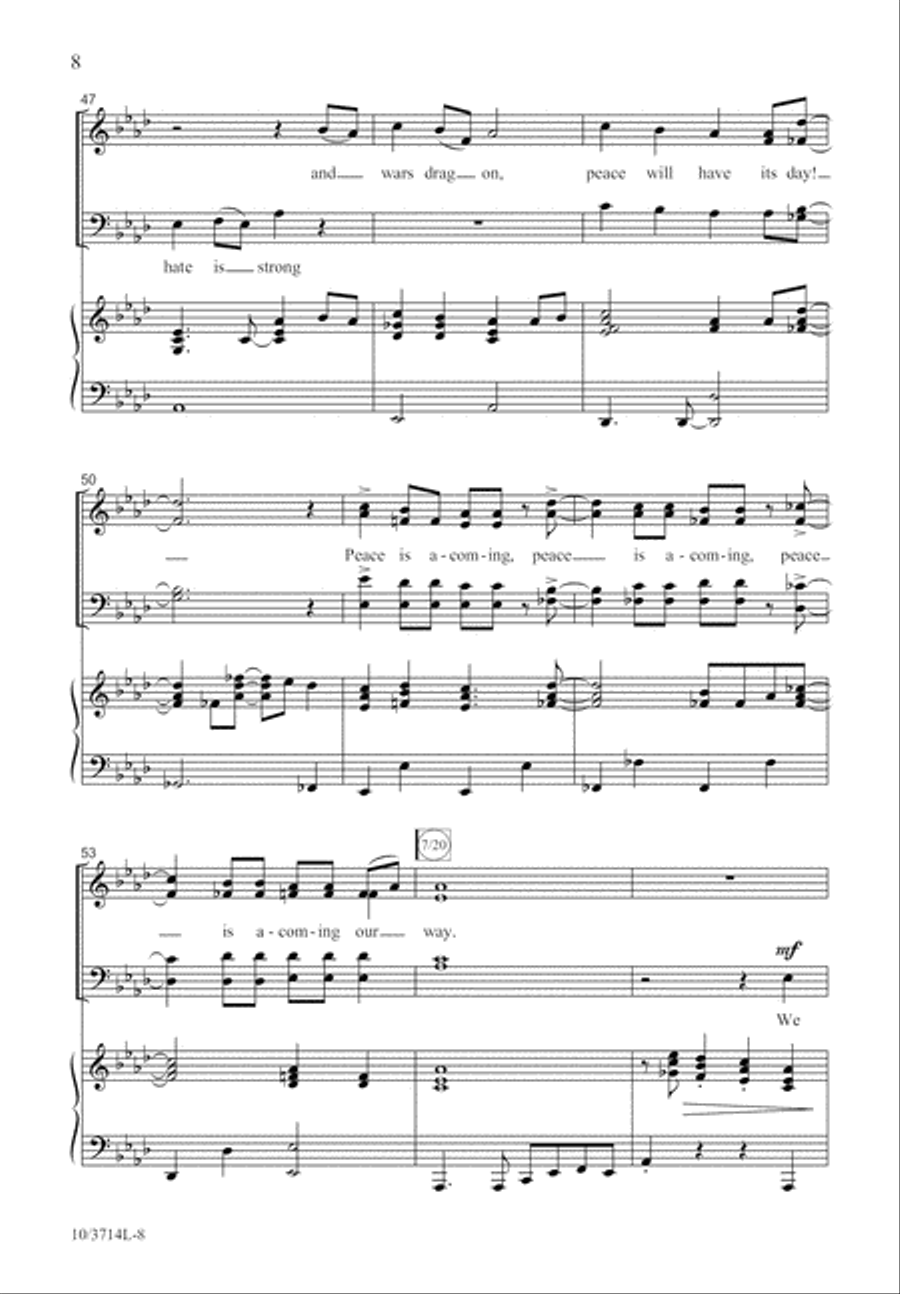 Glory Is A-Coming Our Way 4-Part scores gallery preview page 8